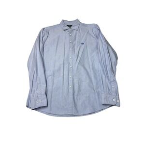 Rodd & Gunn Mens XL Blue Italian Fabric Sports Fit Oxford Button Down Shirt